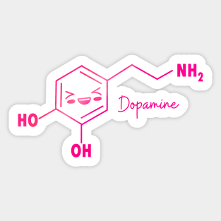 Dopamine Funny &amp; Dope Meme Chemical Structure Sticker